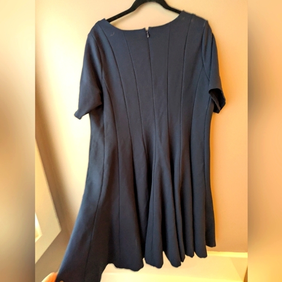 Land's End Navy Flair Dress 18w - Picture 6 of 7